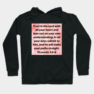 Bible Verse Proverbs 3:5-6 Hoodie